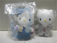 Two NIP 8" Hello Kitty Plushes