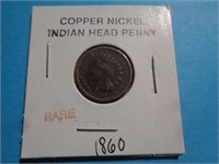 1860 COPPER NICKEL INDIAN HEAD CENT