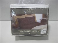 NIP Sierra Twin Flannel Sheet Set