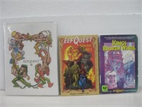 Two Elf Quest Books & Elf Prints