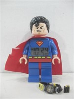 DC Super Heroes Lego Clock & Watch Works See Info