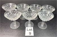 Vintage Fostoria Cocktail Glasses (7pcs)