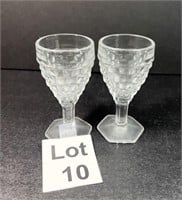 Vintage Fostoria Small Stemmed Glasses (2 pcs)