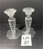 Vintage Fostoria Candle Holders