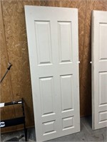 6 Panel Hollow Core White Primed Interior Door