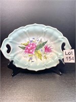 Antique Floral China Dish