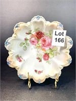 Antique Floral China Mold Bowl