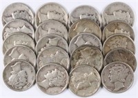 Lot of 20: Mercury Dimes