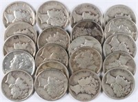 Lot of 20: Mercury Dimes