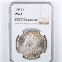 1880-S Morgan Dollar NGC MS63