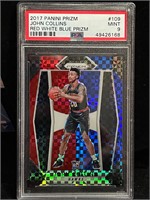 2017-18 PRIZM  JOHN COLLINS RC #109 PSA 9