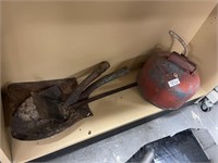Metal Gas can & Tool/Shovel Heads
