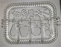 Glass Fruit Tray 11.5" x 9" (no chips)