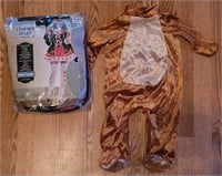 Queen Costume (adult large) & Dog Costume (small)