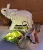 Elephant Light 8" L x 6.5" H and Bottle Lights
