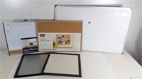 (5) Whiteboard, Cork Board, and More