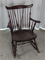 (1) Vintage Windsor Type Rocking Chair