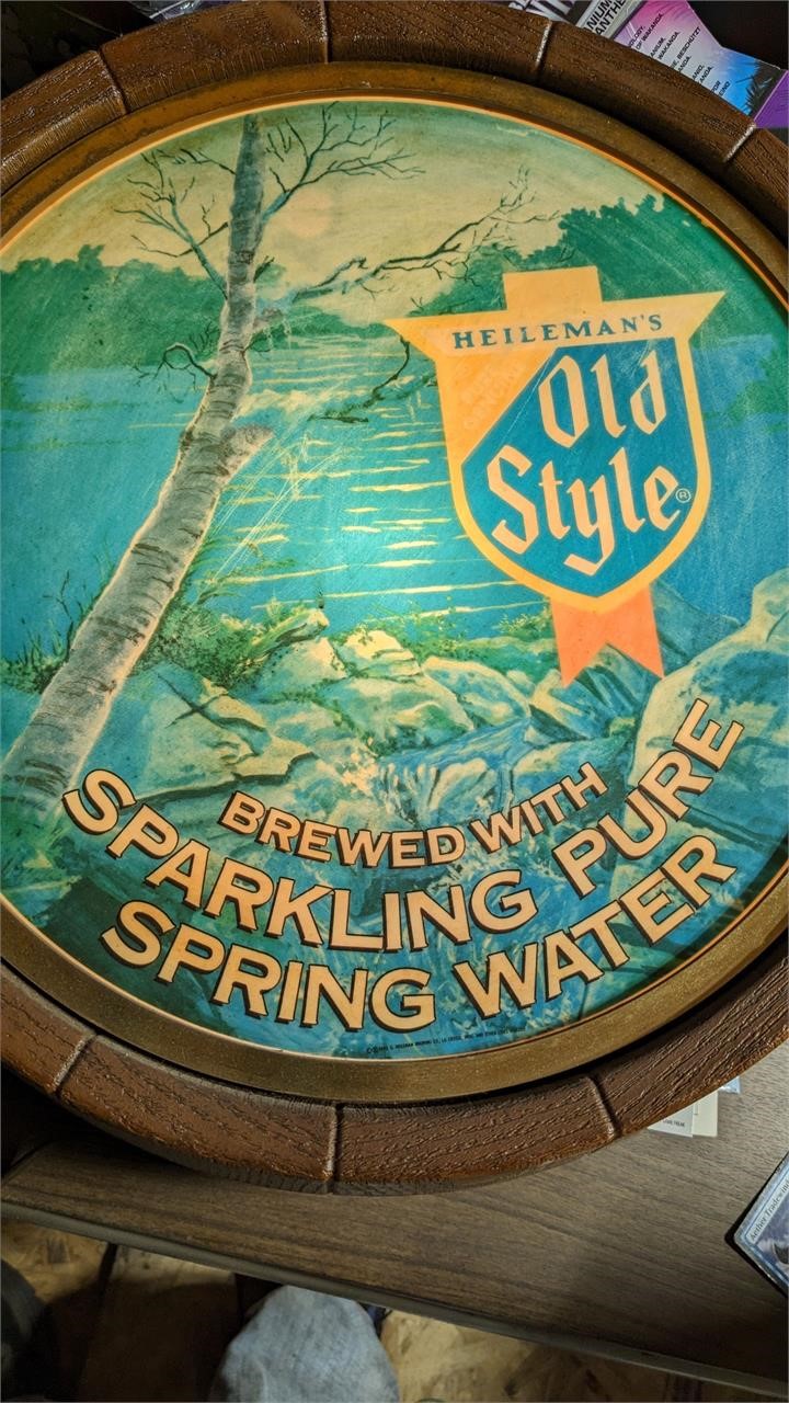 VINAGE BEER SIGNS OLD STYL LIGHT