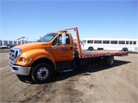 2012 Ford F650 S/A Flatbed Tow Truck