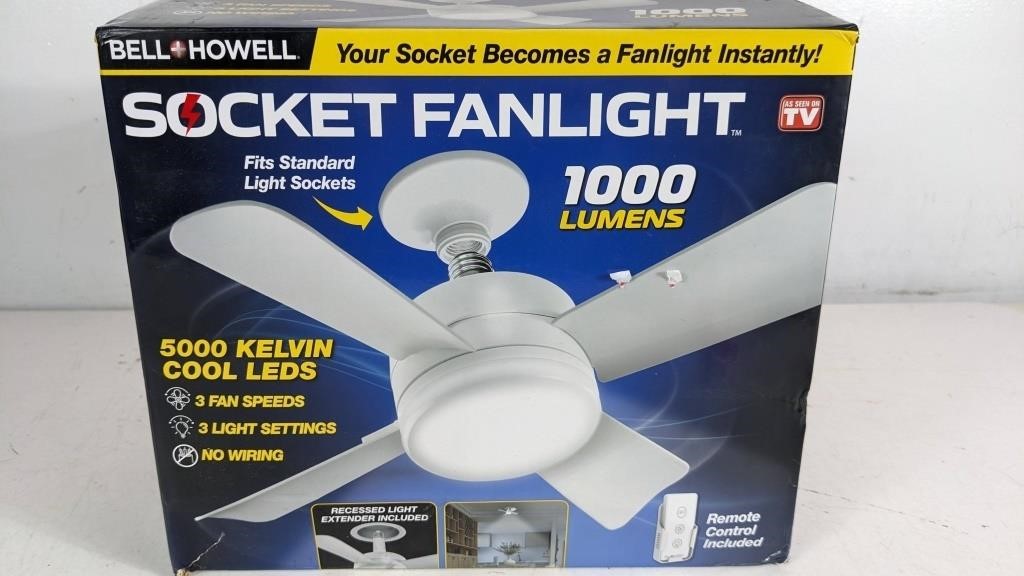 (Like-new) Socket Fanlight