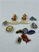 VINTAGE PIN BACK LOT GREAT FOR COLLECTOR
