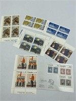 VINTAGE UNUSED MINT STAMPS CANADA LOT OF SHEETS