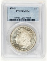 Coin 1879-S  Morgan Silver Dollar PCGS MS64