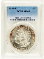 Coin 1880-S  Morgan Silver Dollar PCGS MS65