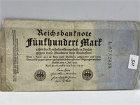 POST WWI GERMAN BANK NOTES 3 PCS