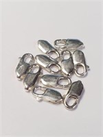 SILVER 8.7G 10PCS   LOBSTER CLASP