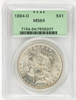 Coin 1884-O  Morgan Silver Dollar PCGS MS64