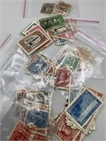 LARGE OLD CANADAIN STAMP LOT OFF PAPER - NO