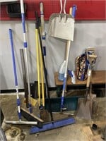SHOVELS, BROOM, AND MORE