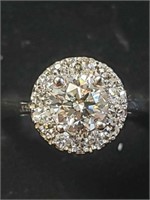 14K WHITE GOLD LAB GROWN DIAMOND (0.6CT,VS1,H)