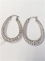 SILVER HOOP  EARRINGS