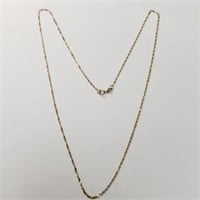 10K YELLOW GOLD 0.9G 18"  NECKLACE