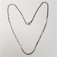 10K YELLOW AND ROSE GOLD 2.8G 16"  NECKLACE