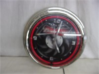 Budweiser Neon Lighted Clock