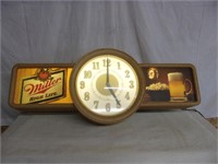 Miller High Life Lighed Clock