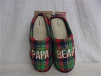 New "Papa Bear" Dearfoam Slippers - Size M (9-10)