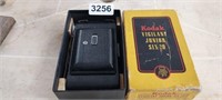 KODAK VIGILANT JUNIOR 6-20 CAMERA WITH BOX AND BOK