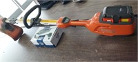 HUSQVARNA BATTERY OPERATED WEED EATER WITH CHARGER