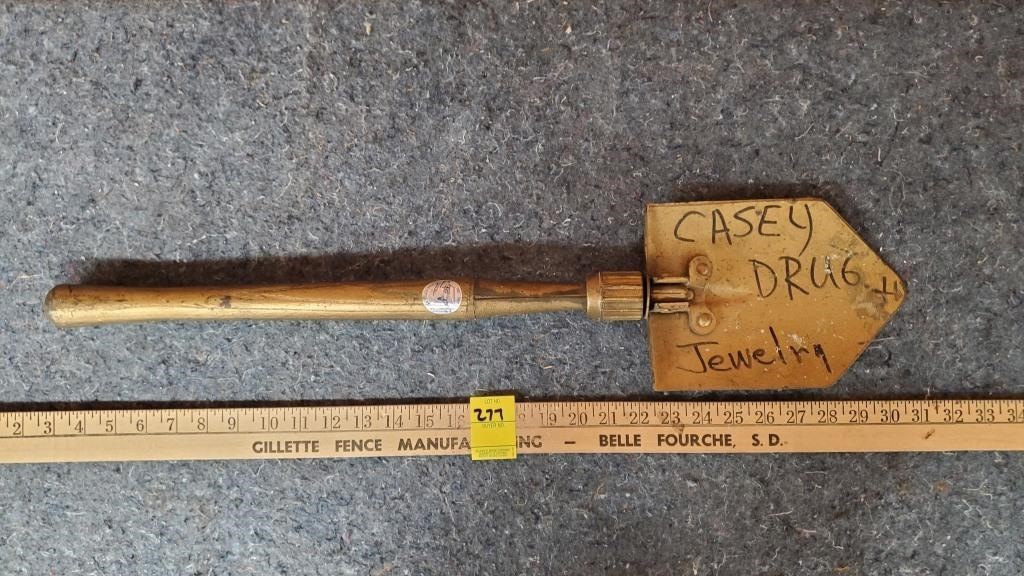 Dak. Terr. Centennial Shovel Casey Drug Jewelry