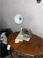 desktop lamp and fan