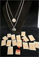 Mother of Pearl Earrings and necklace