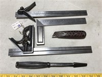 Squares, Cast Iron Screwdriver & Utility Knife