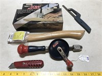 Stanley- Hand Drill, Utility Knife, Hacksaw,