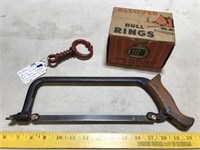 Cattle Nose Lead, Dehorning Saw, Bull Rings