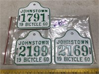 1960 Bicycle License Plates