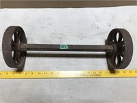 Cast Iron Wheels w/Axle